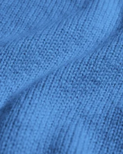 Oversized Merino Wool Crew - Pacific Blue