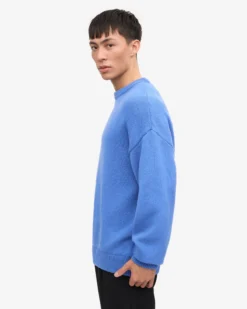 Oversized Merino Wool Crew - Snow Melange