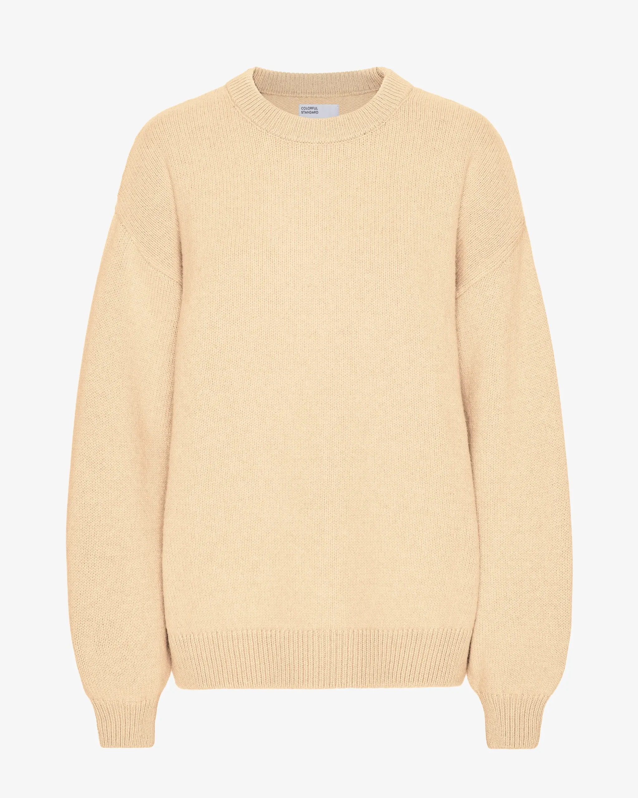 Oversized Merino Wool Crew - Soft Yellow