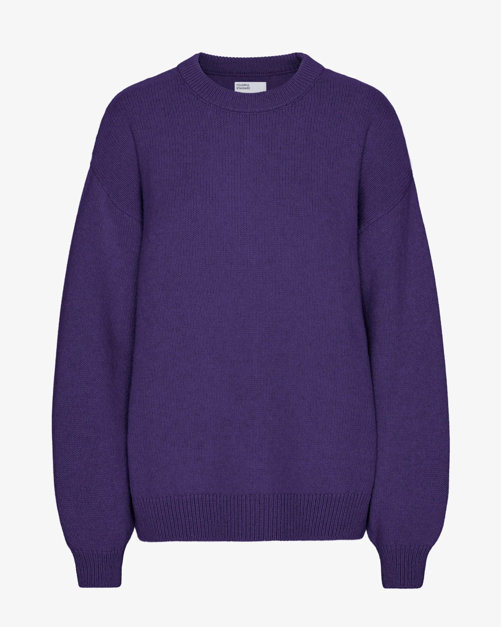 Oversized Merino Wool Crew - Ultra Violet