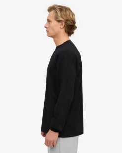 Oversized Organic LS T-Shirt - Deep Black