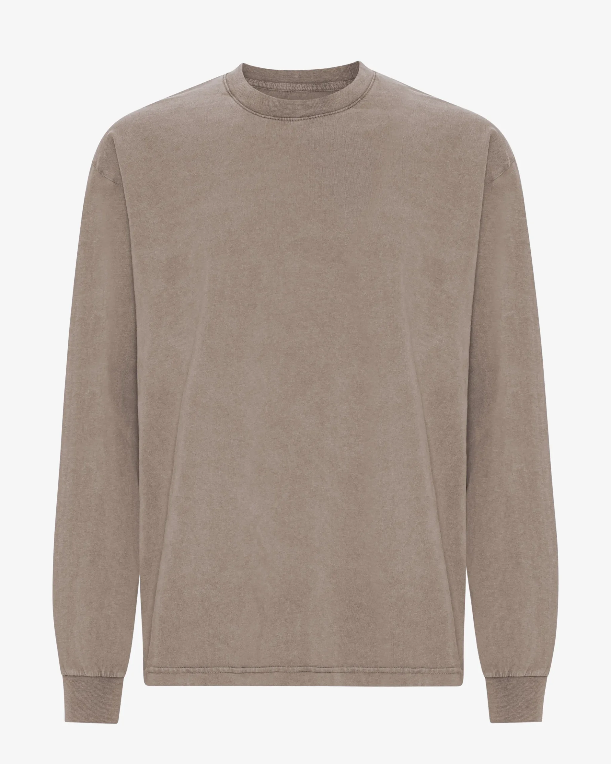 Oversized Organic LS T-Shirt - Faded Khaki