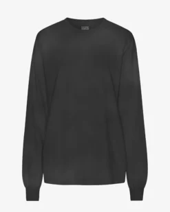 Oversized Organic LS T-Shirt - Faded Black
