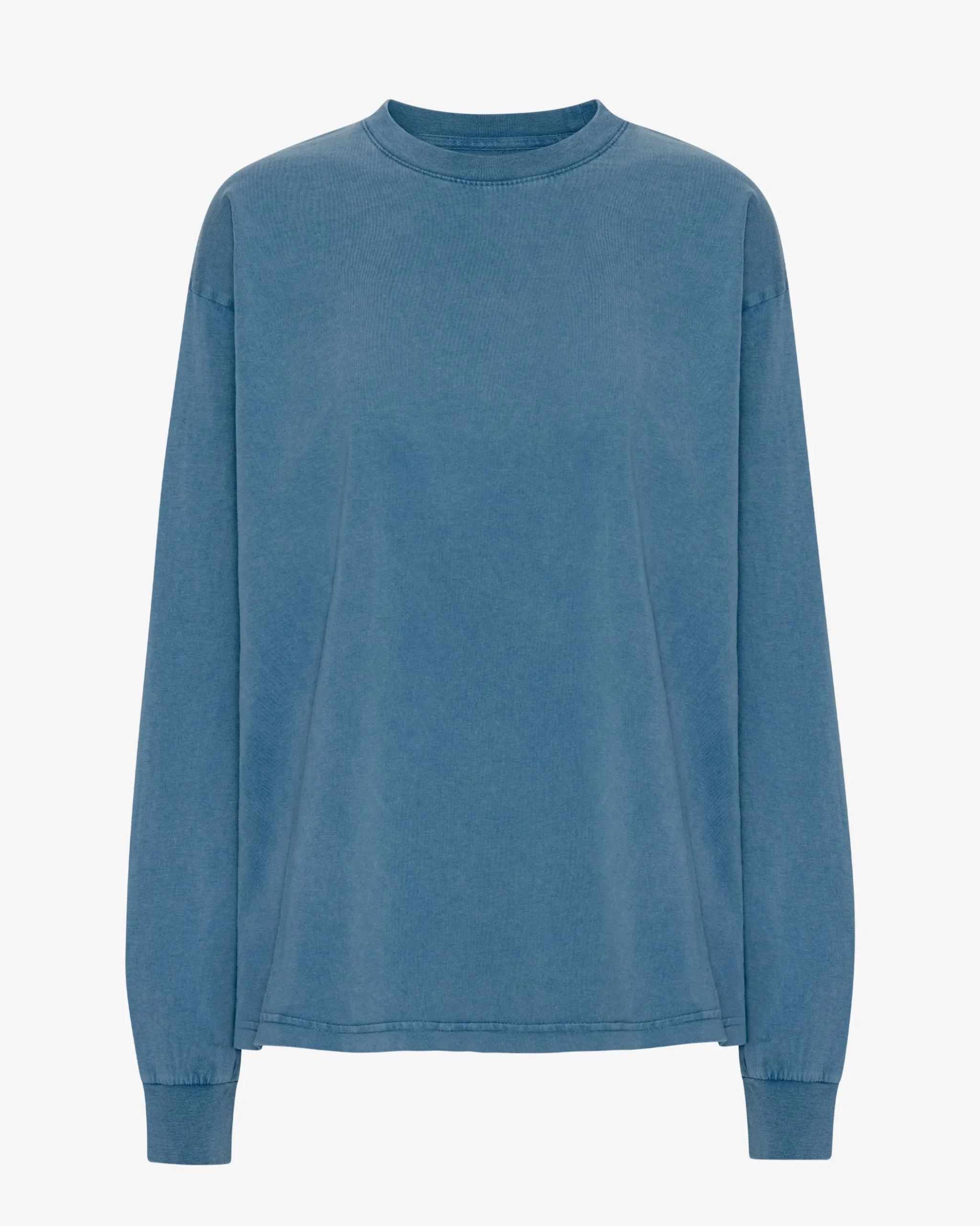 Oversized Organic LS T-Shirt - Faded Indigo