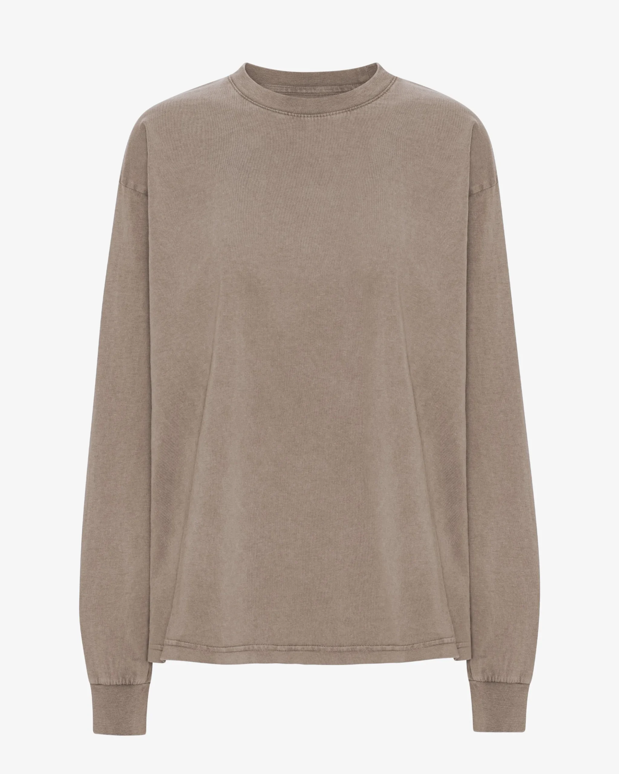 Oversized Organic LS T-Shirt - Faded Khaki