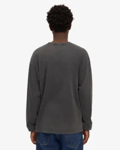 Oversized Organic LS T-Shirt - Faded Black