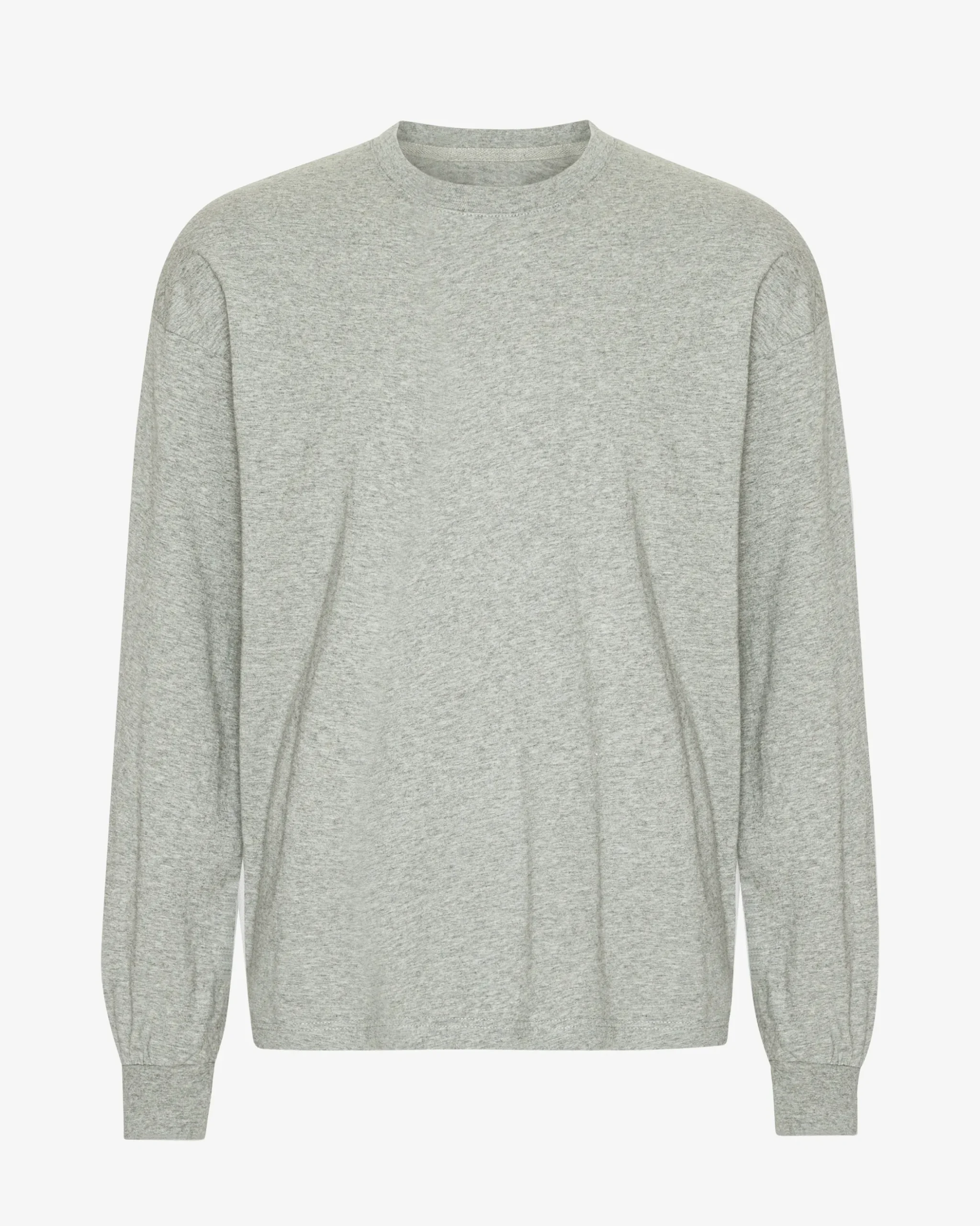 Oversized Organic LS T-Shirt - Heather Grey
