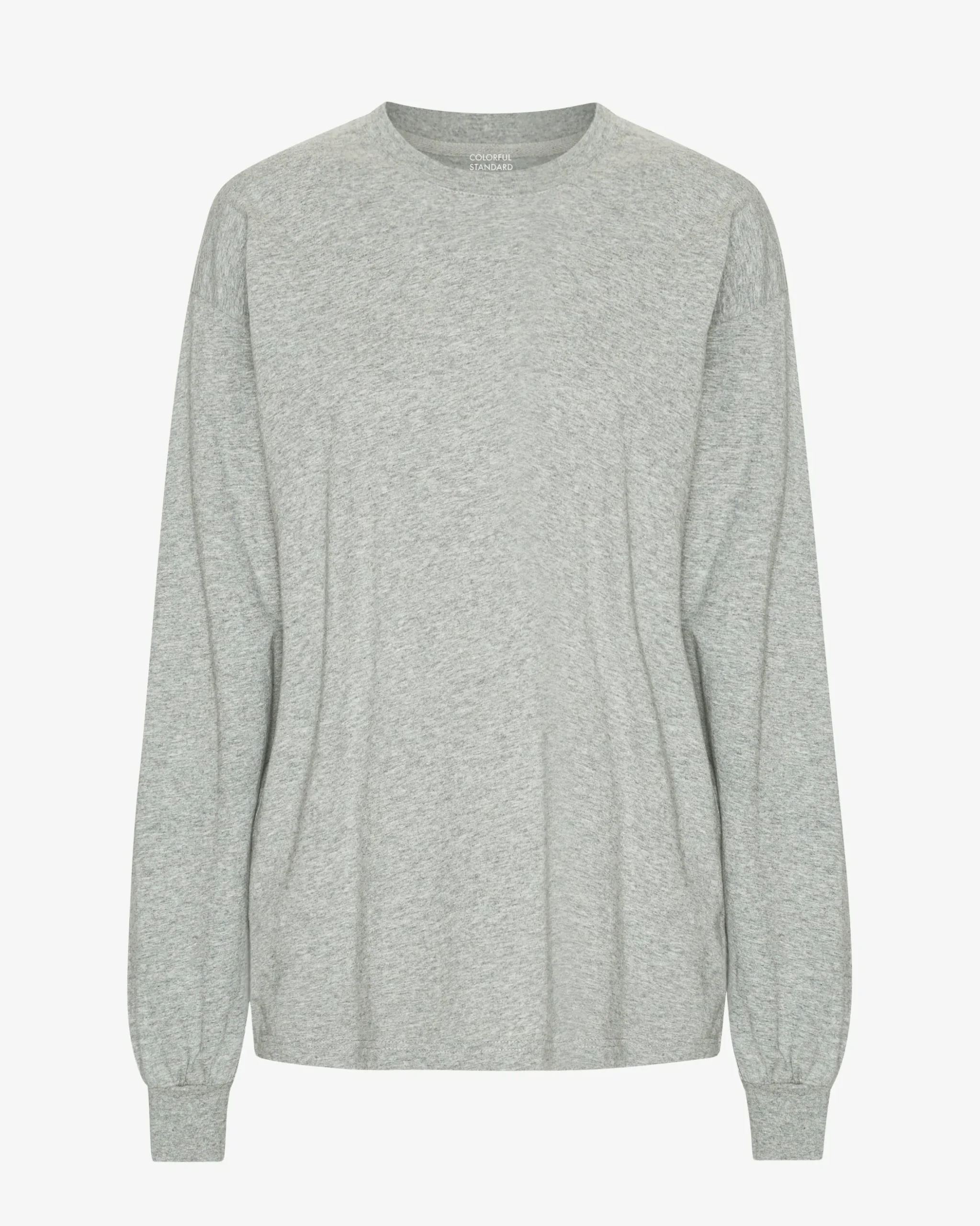 Oversized Organic LS T-Shirt - Heather Grey