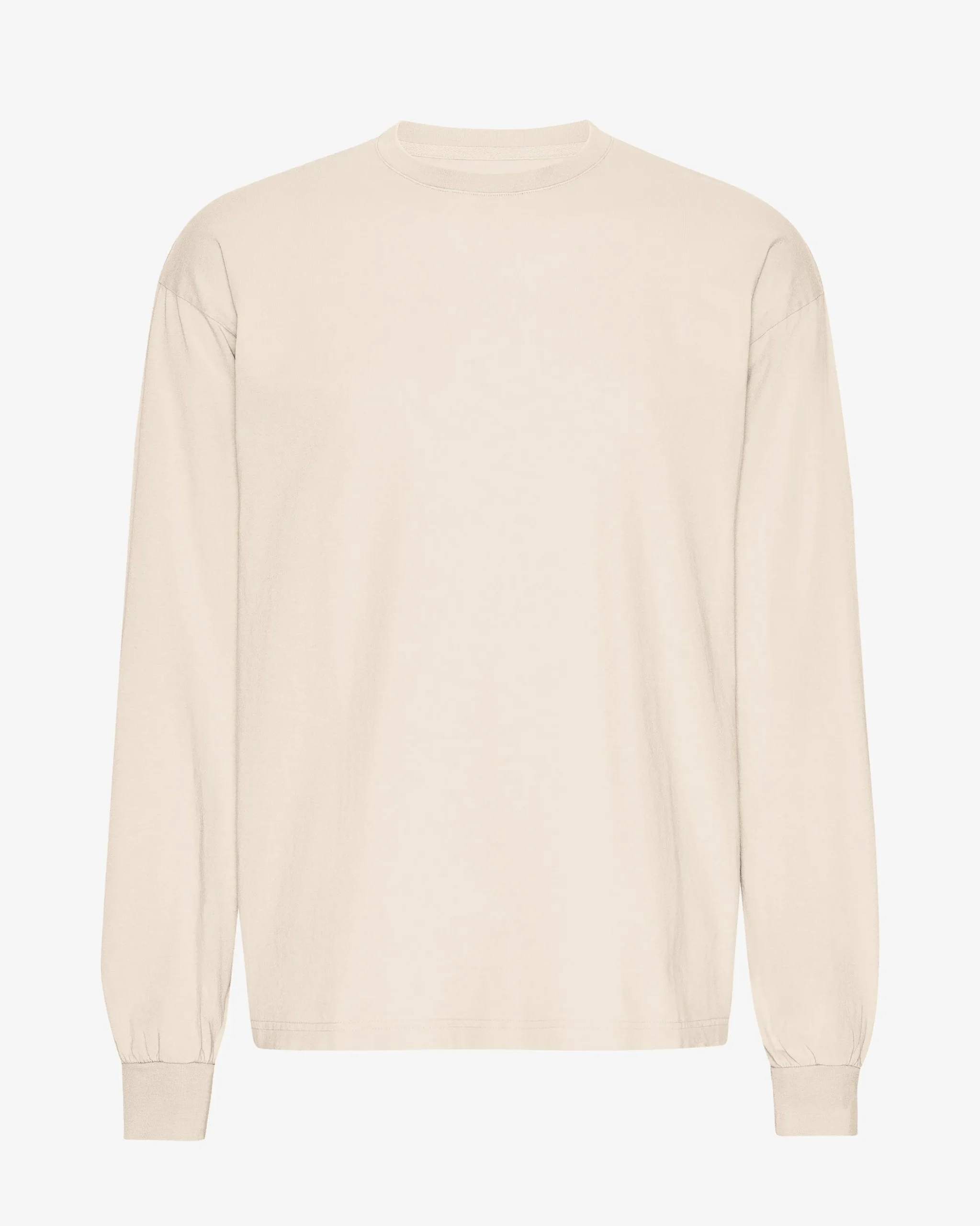 Oversized Organic LS T-Shirt - Ivory White