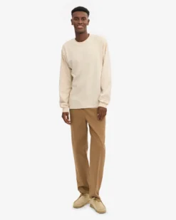 Oversized Organic LS T-Shirt - Ivory White