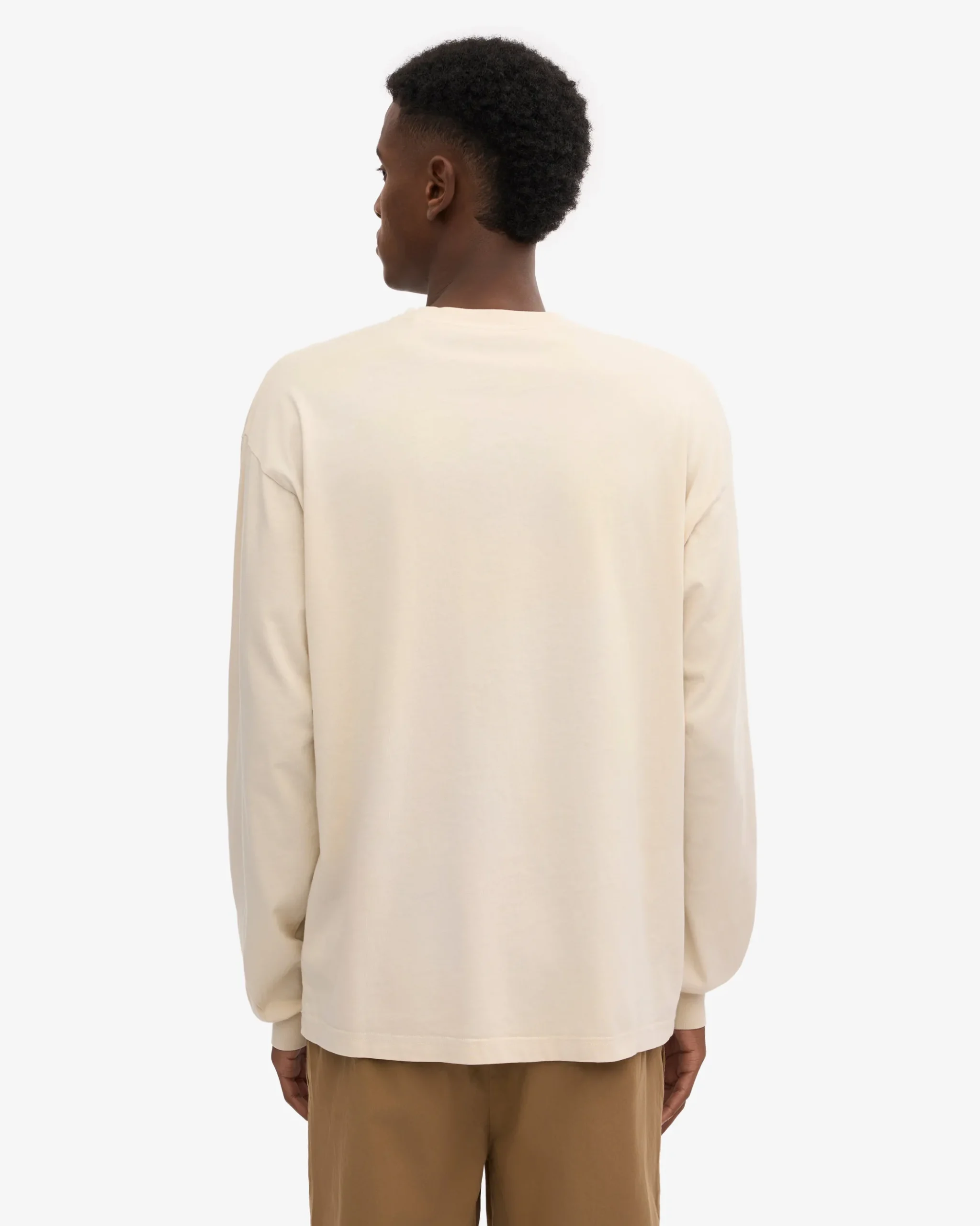 Oversized Organic LS T-Shirt - Ivory White