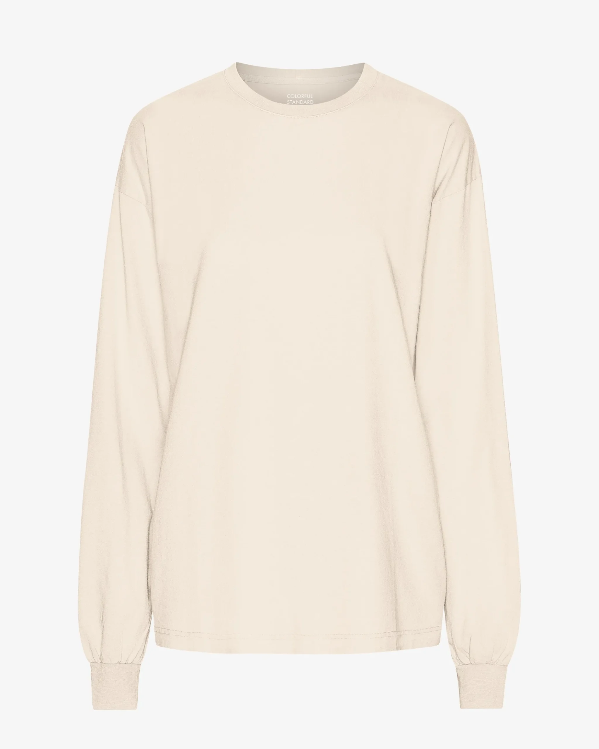 Oversized Organic LS T-Shirt - Ivory White