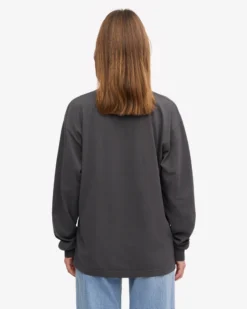 Oversized Organic LS T-Shirt - Lava Grey