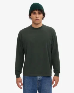 Oversized Organic LS T-Shirt - Midnight Forest