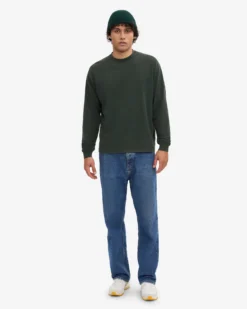 Oversized Organic LS T-Shirt - Midnight Forest