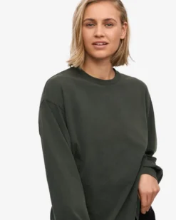 Oversized Organic LS T-Shirt - Midnight Forest