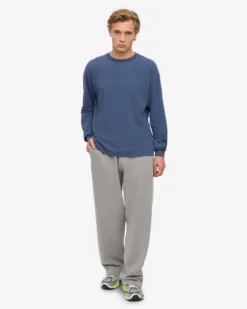 Oversized Organic LS T-Shirt - Neptune Blue