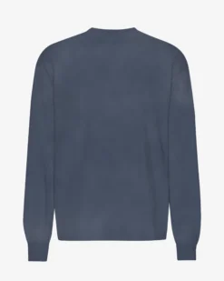 Oversized Organic LS T-Shirt - Neptune Blue