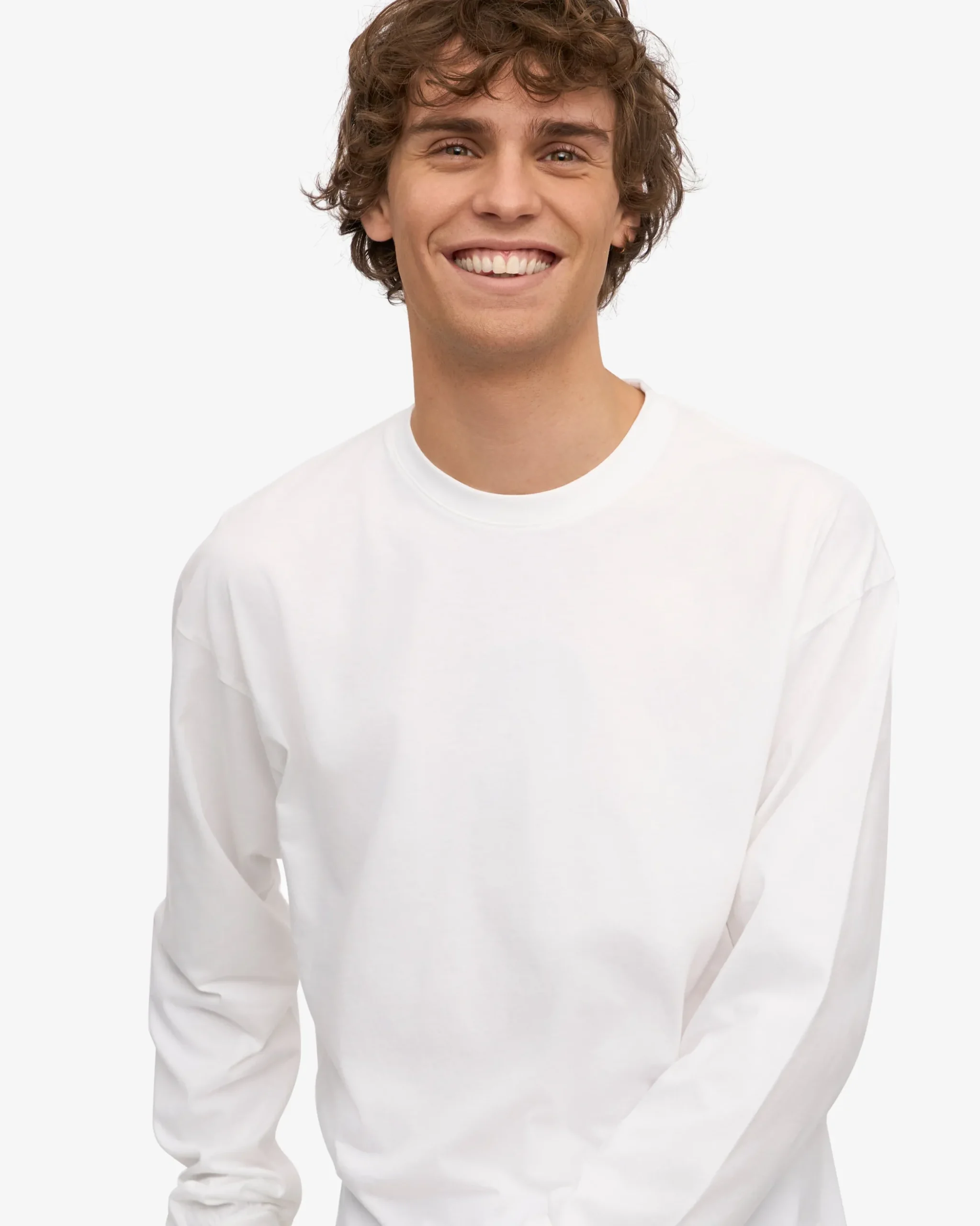 Oversized Organic LS T-Shirt - Optical White
