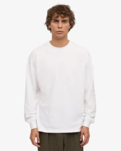 Oversized Organic LS T-Shirt - Optical White