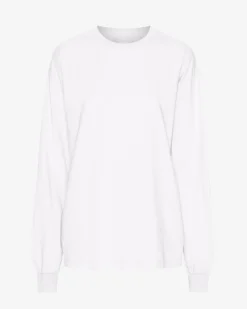 Oversized Organic LS T-Shirt - Optical White