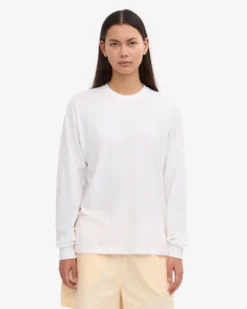 Oversized Organic LS T-Shirt - Optical White