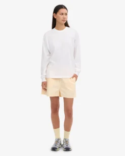 Oversized Organic LS T-Shirt - Optical White