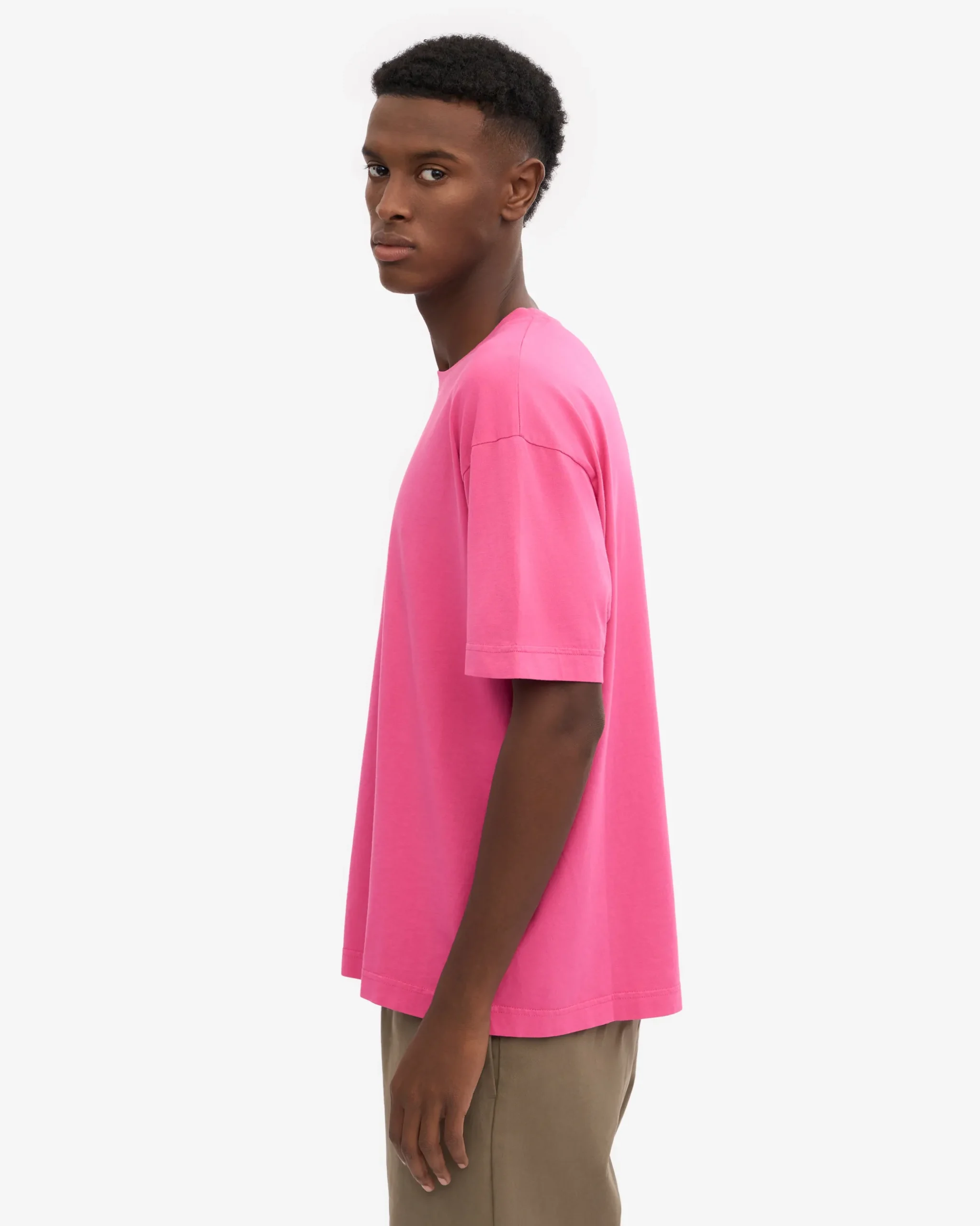 Oversized Organic T-Shirt - Bubblegum Pink