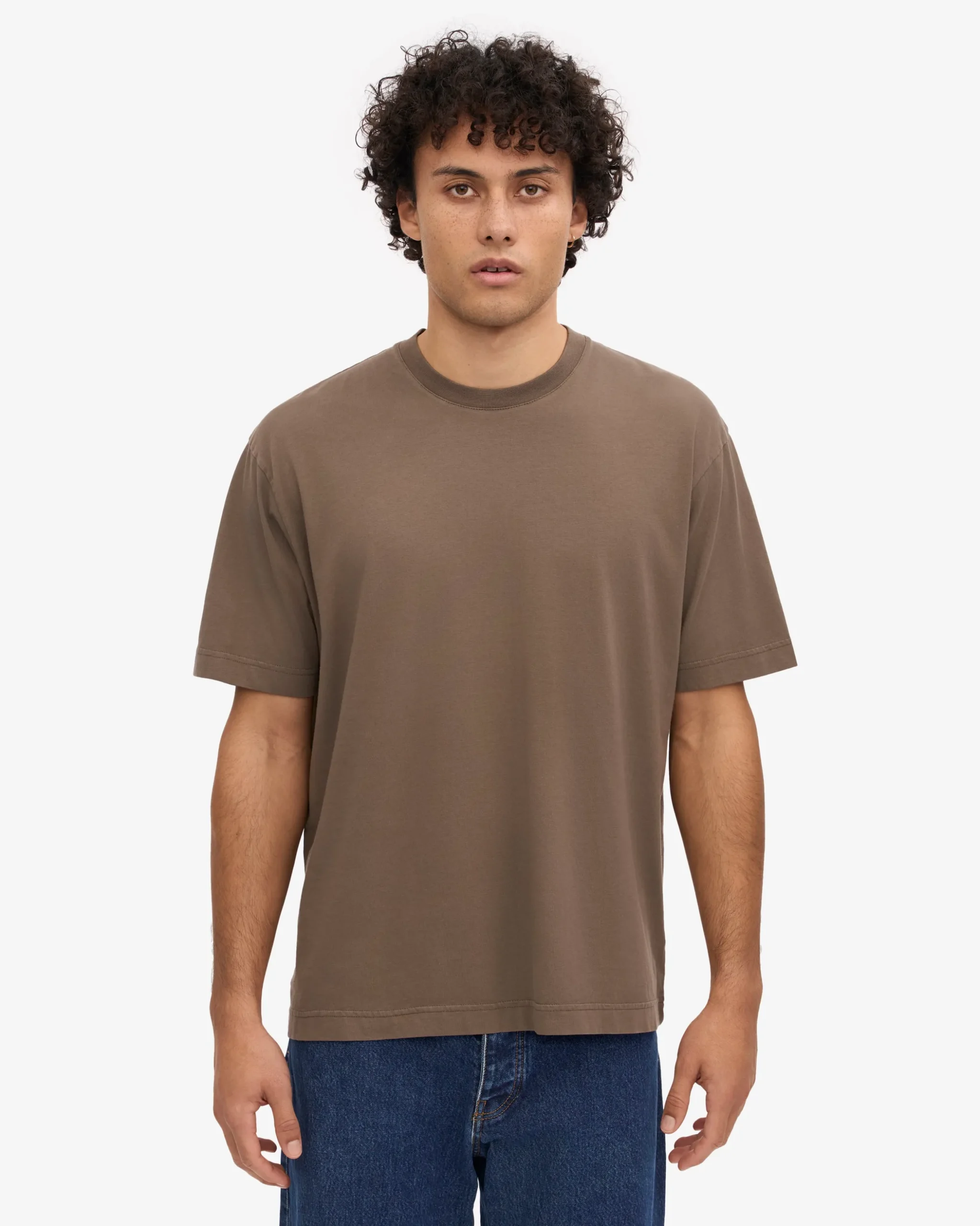 Oversized Organic T-Shirt - Cedar Brown