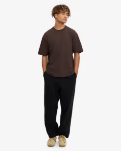 Oversized Organic T-Shirt - Coffee Brown