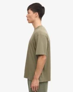 Oversized Organic T-Shirt - Dusty Olive