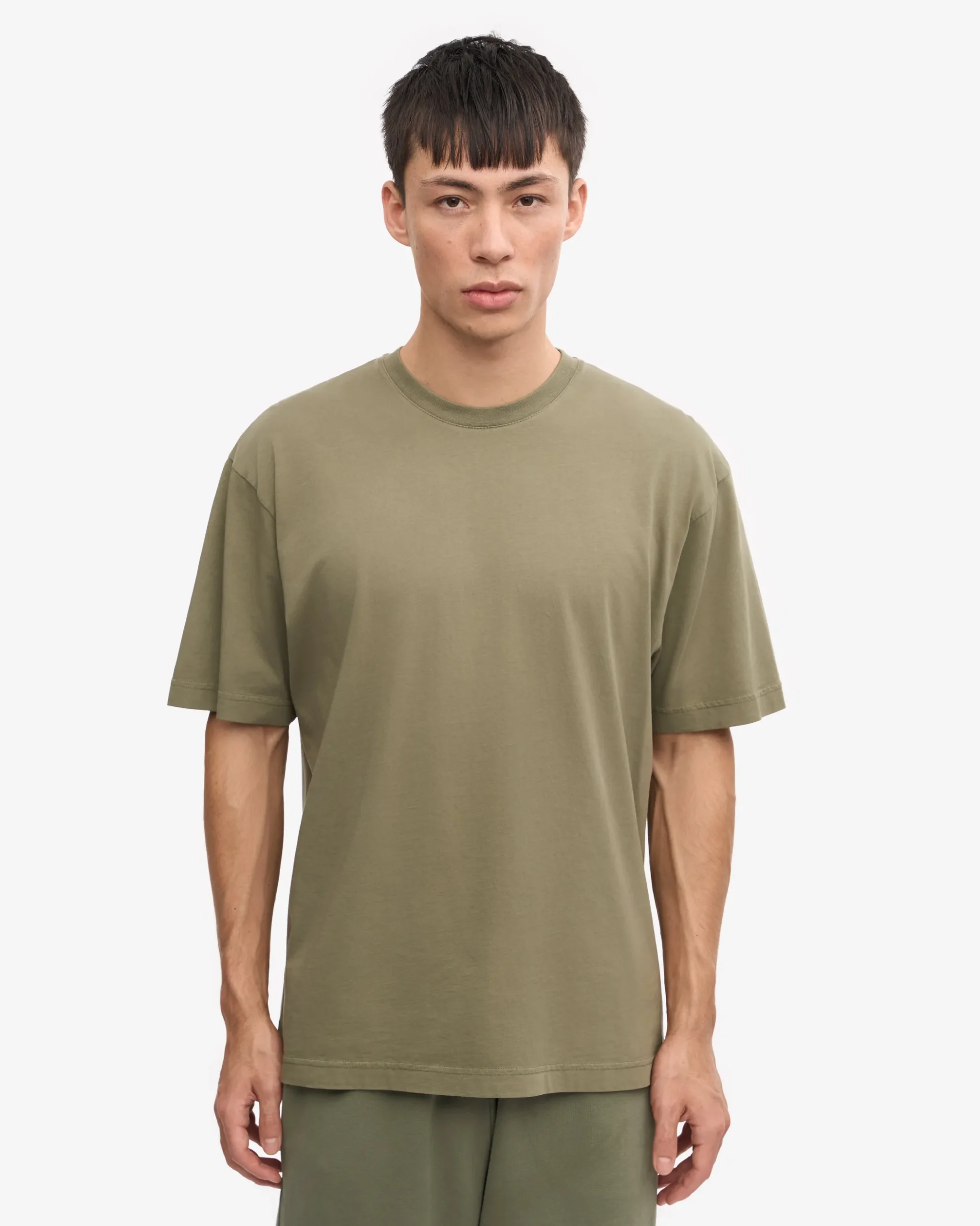 Oversized Organic T-Shirt - Dusty Olive