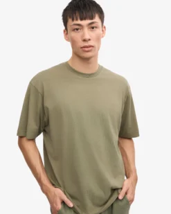 Oversized Organic T-Shirt - Dusty Olive