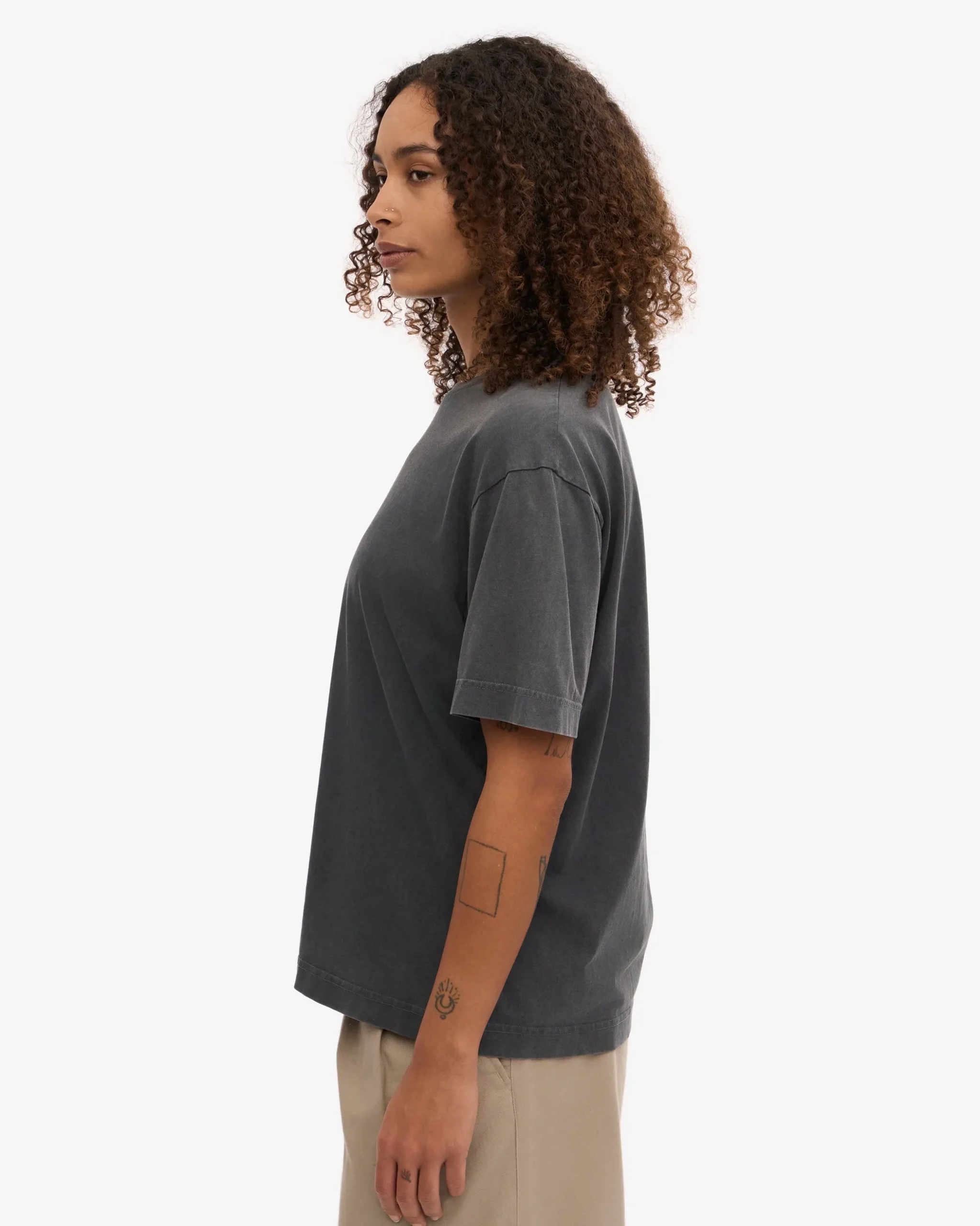 Oversized Organic T-Shirt - Faded Black (3-Pack)