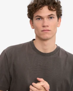 Oversized Organic T-Shirt - Faded Mud