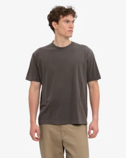Oversized Organic T-Shirt - Faded Mud