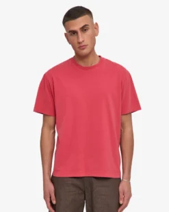 Oversized Organic T-Shirt - Faded Red