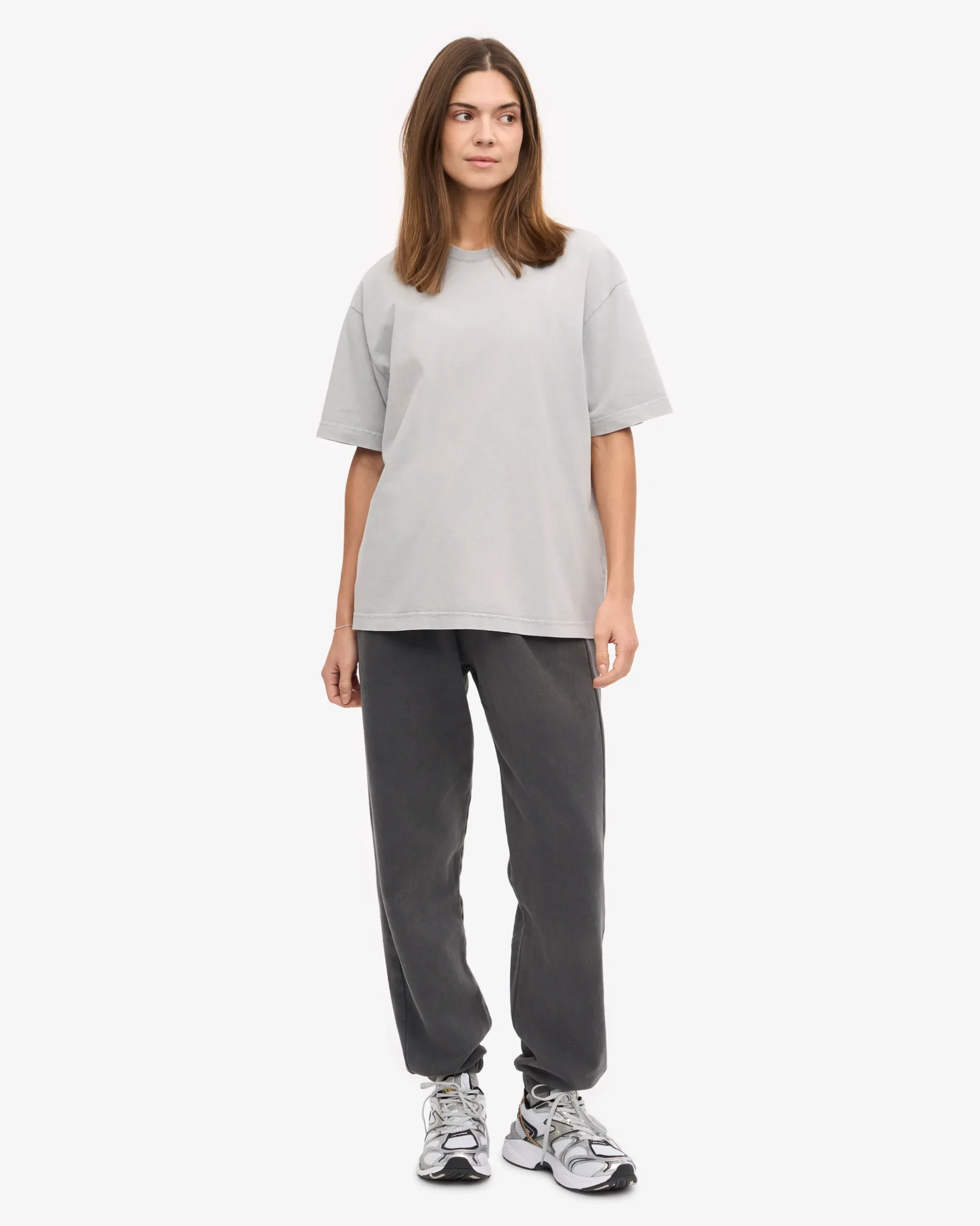 Oversized Organic T-Shirt - Faded Grey