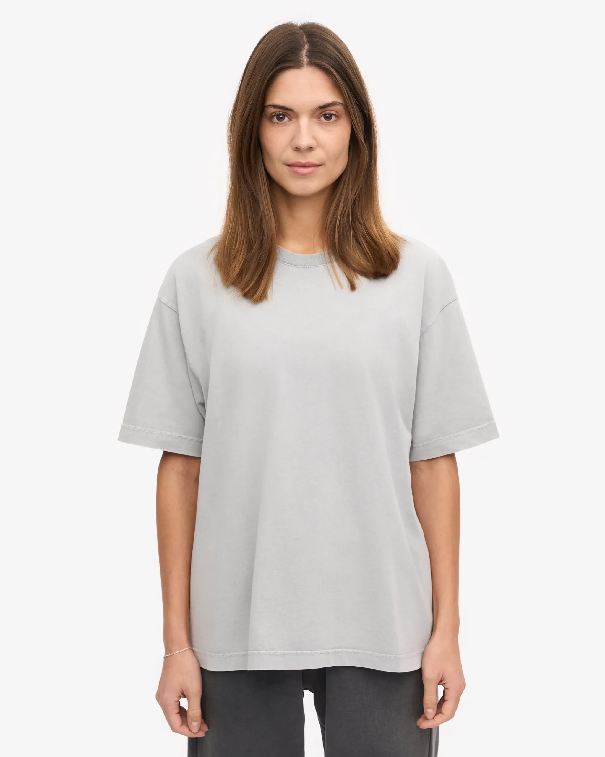 Oversized Organic T-Shirt - Faded Grey