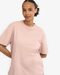 Oversized Organic T-Shirt - Faded Pink