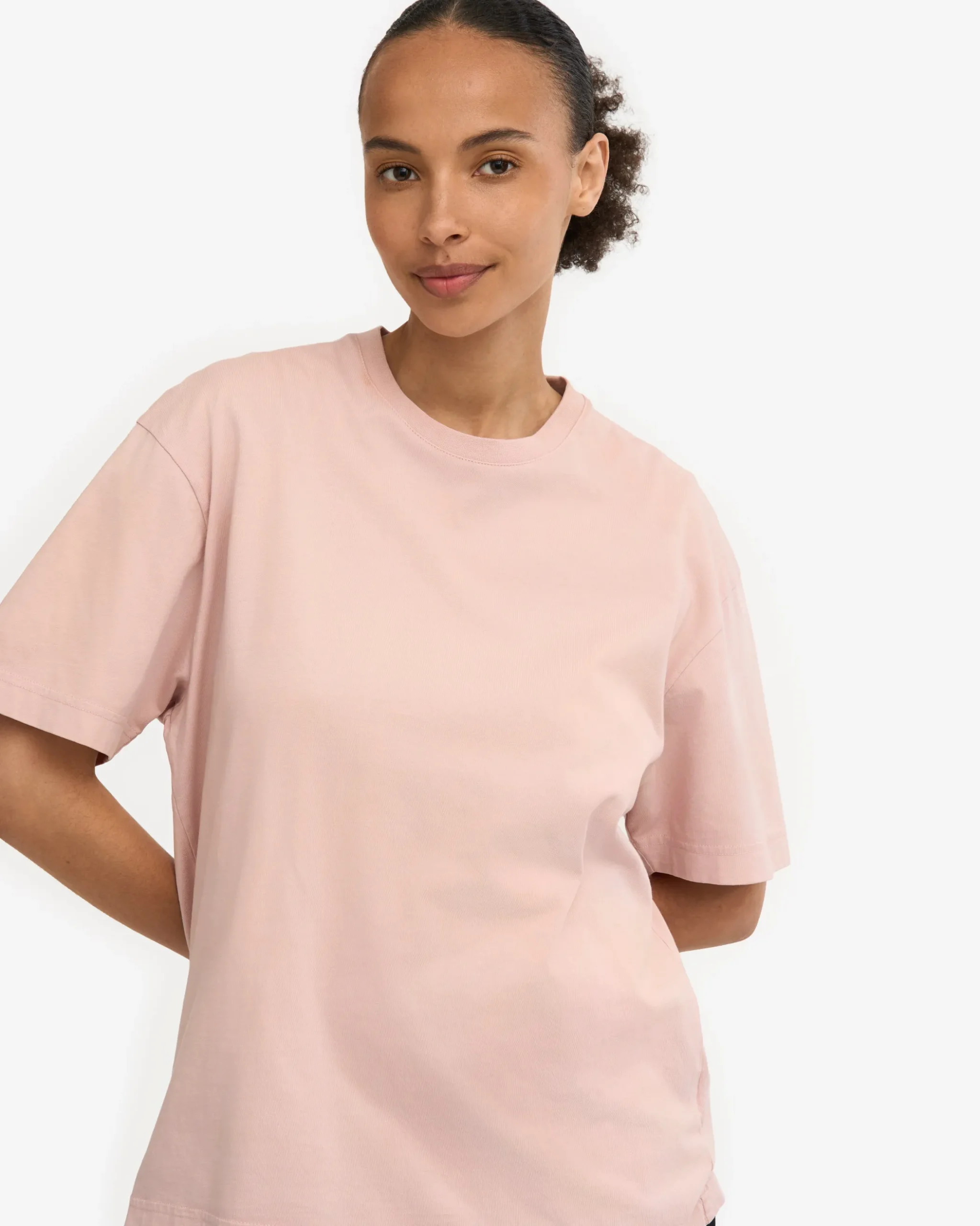 Oversized Organic T-Shirt - Faded Pink