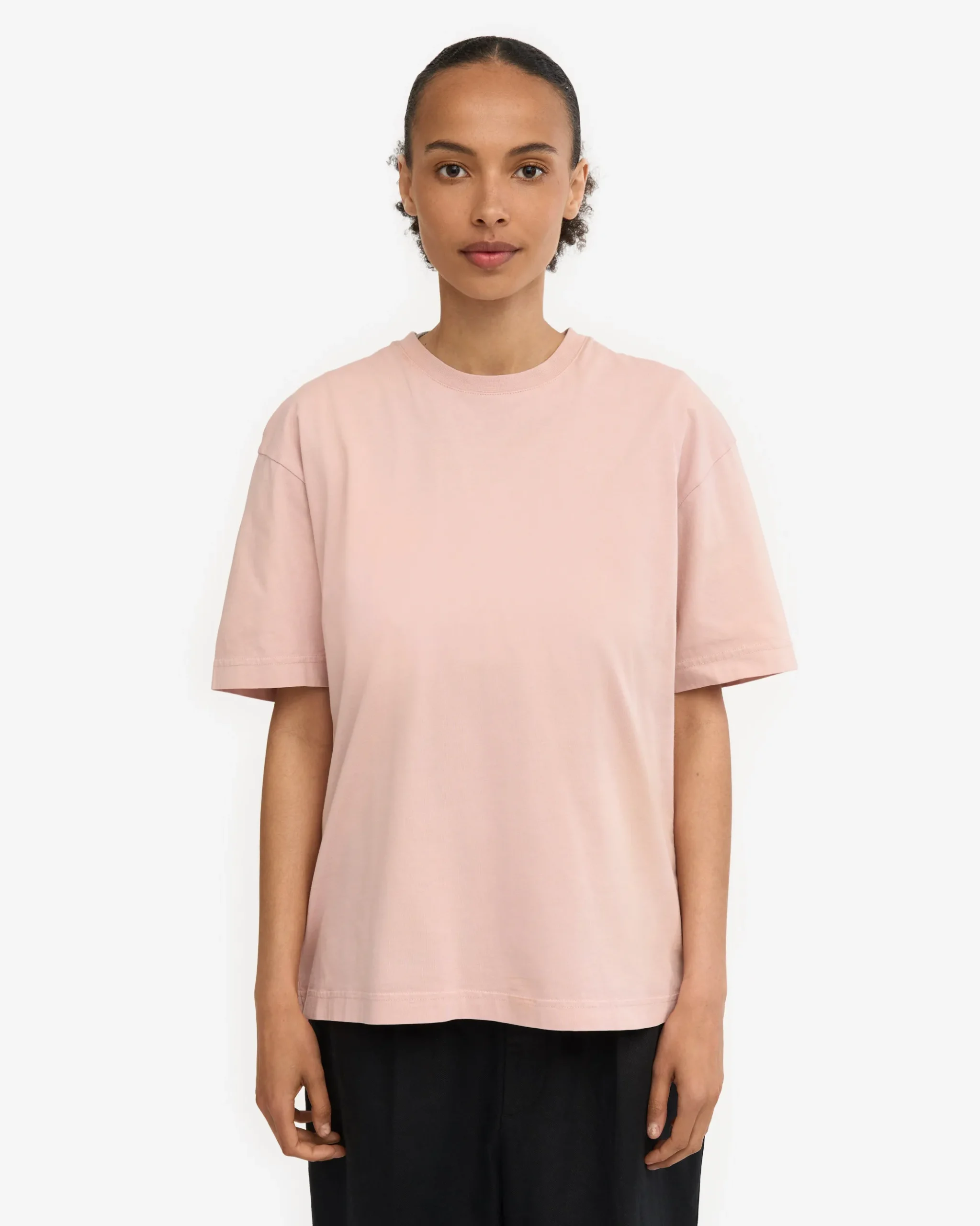 Oversized Organic T-Shirt - Faded Pink