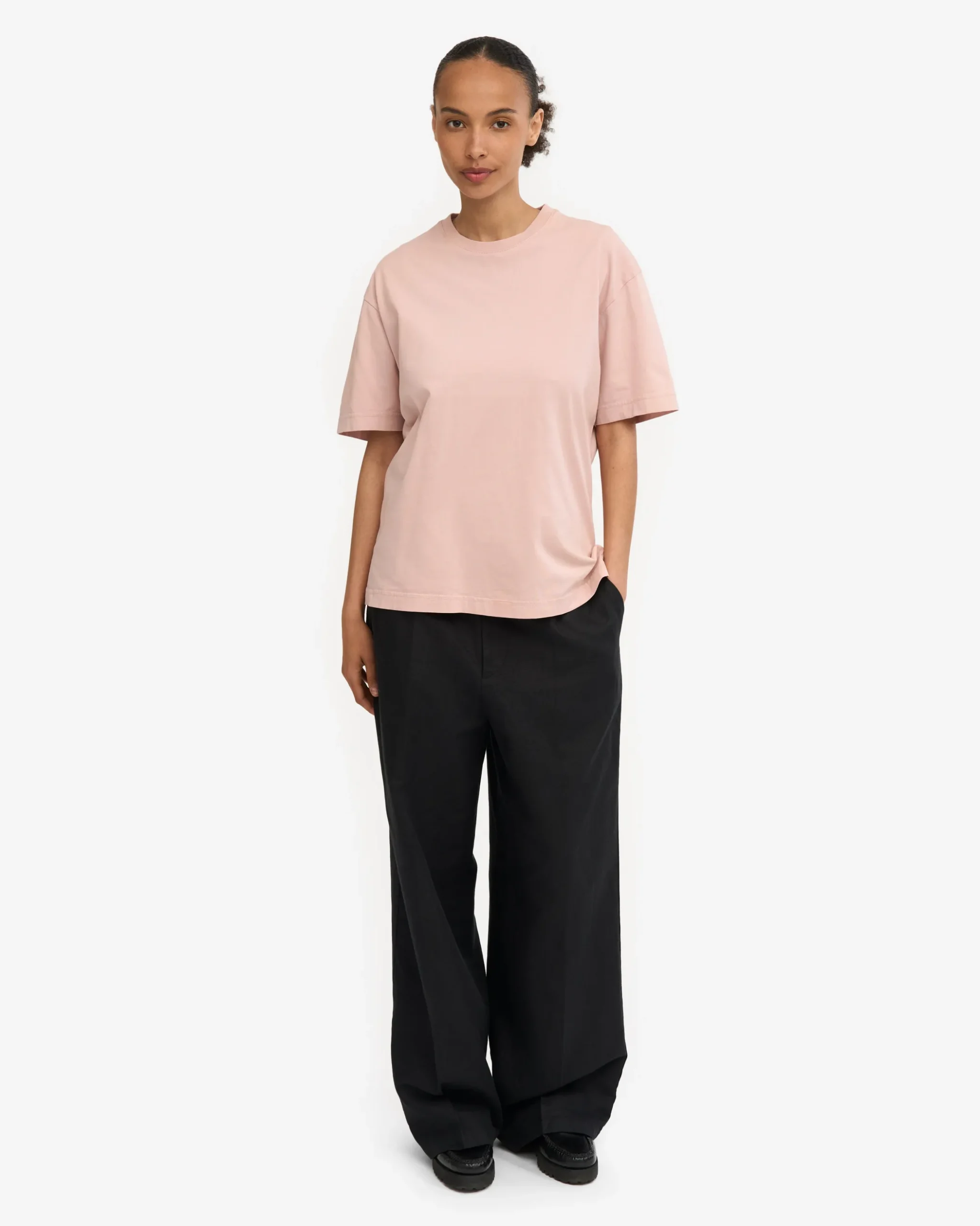 Oversized Organic T-Shirt - Faded Pink