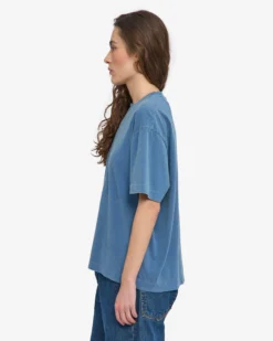 Oversized Organic T-Shirt - Faded Indigo