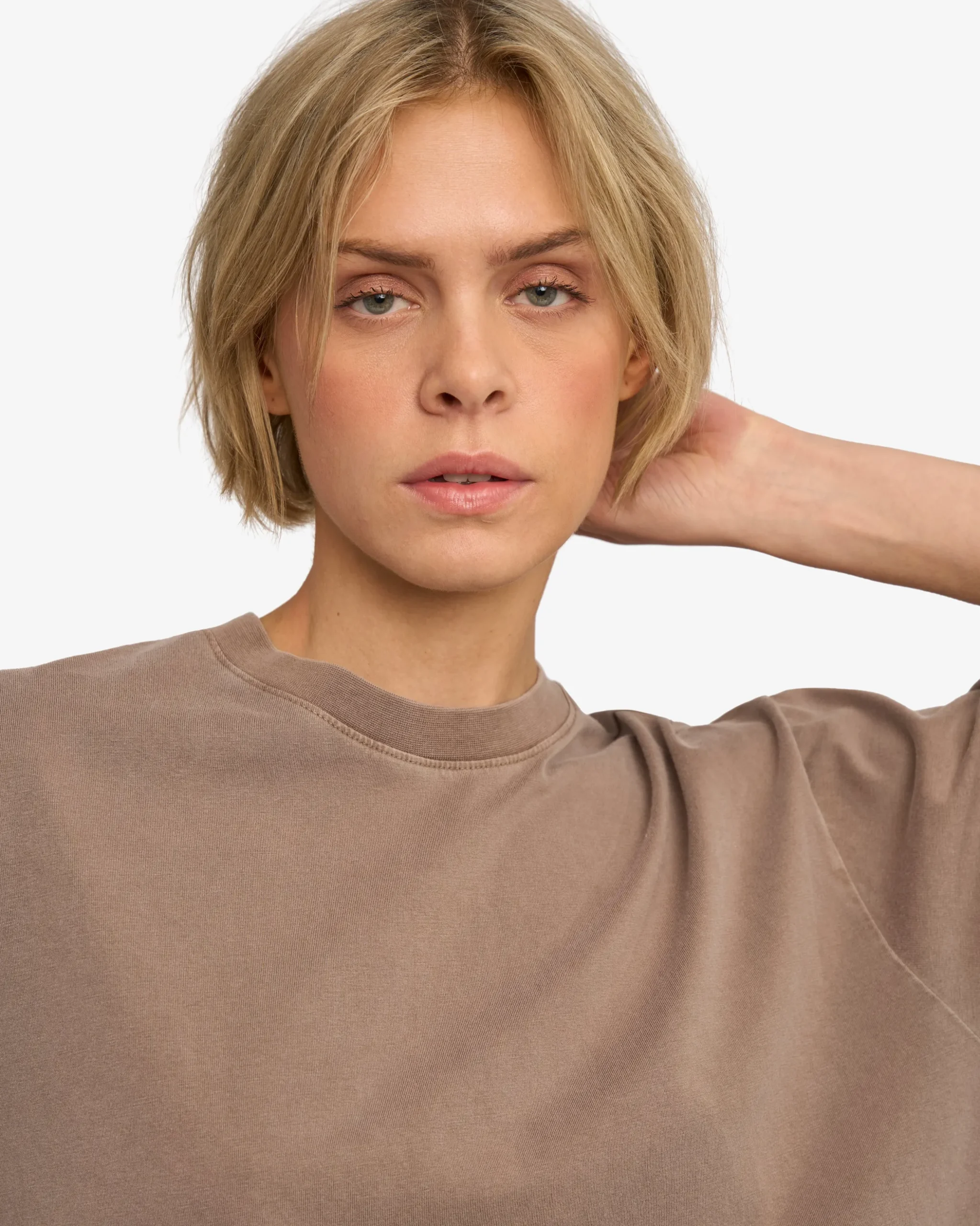 Oversized Organic T-Shirt - Faded Khaki