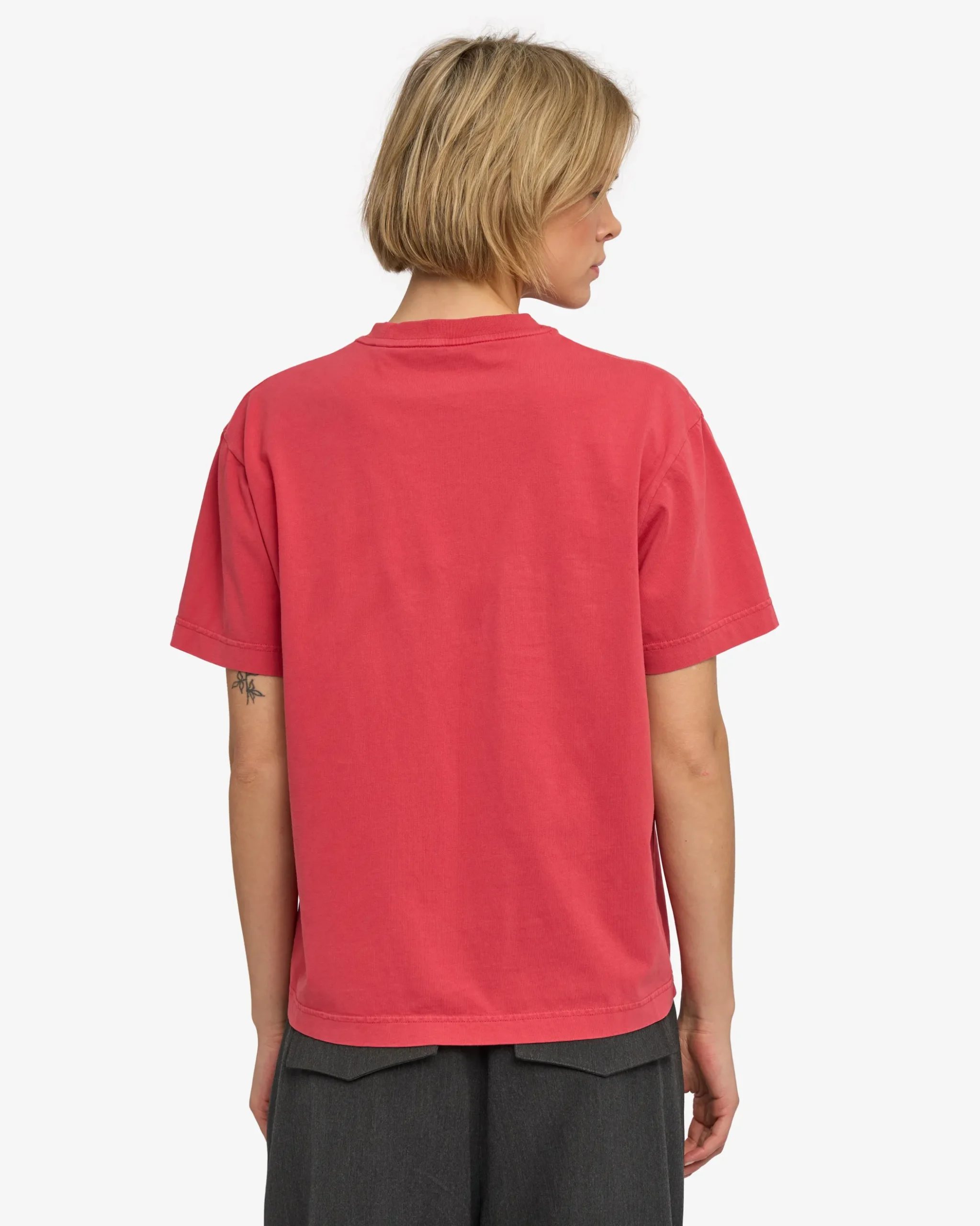 Oversized Organic T-Shirt - Faded Red