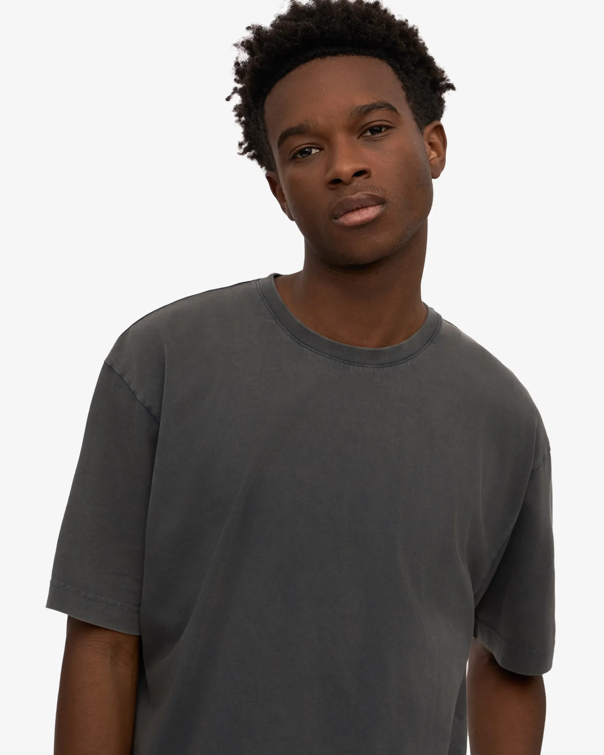 Oversized Organic T-Shirt - Faded Black (3-Pack)