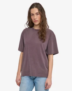 Oversized Organic T-Shirt - Faded Grape