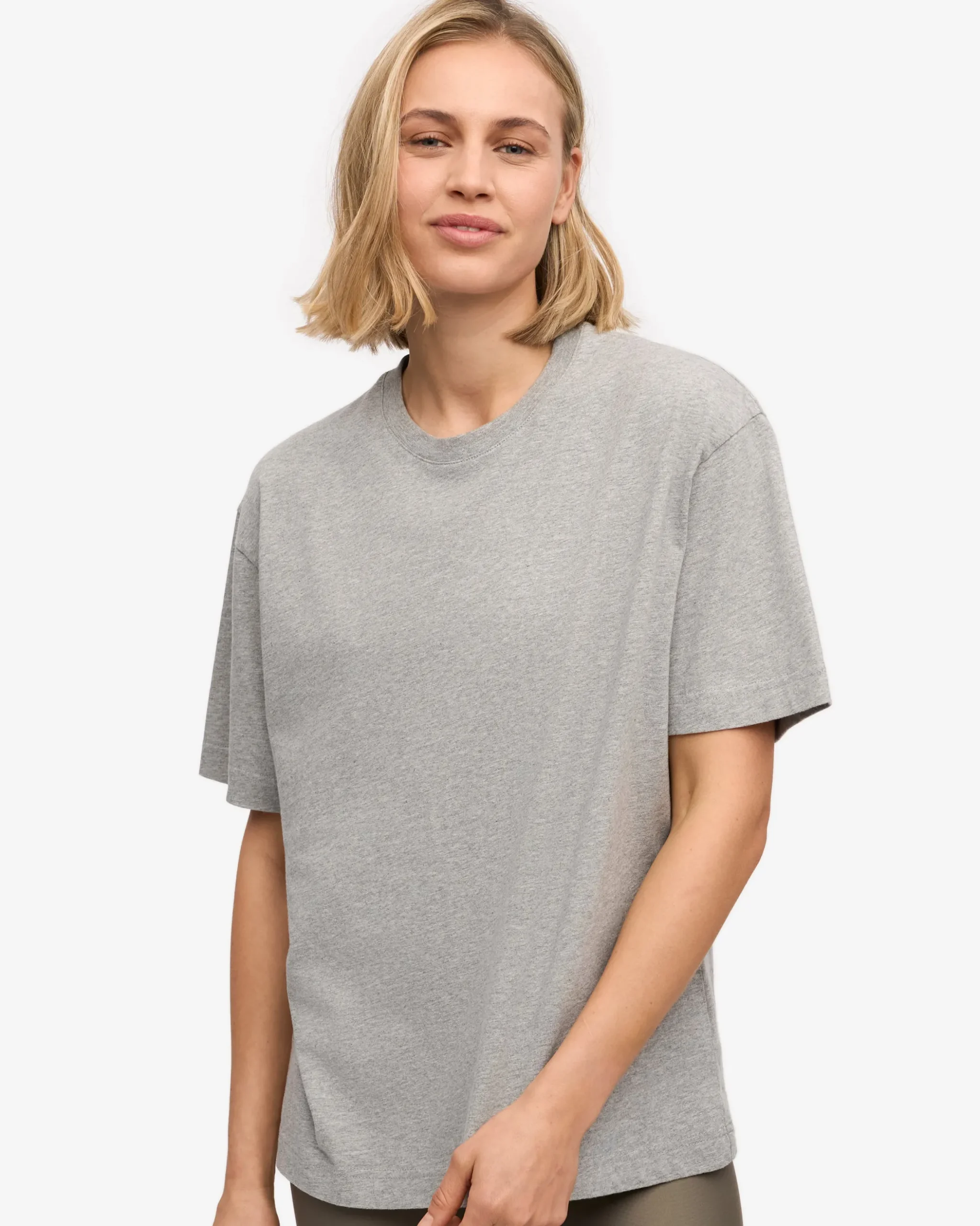Oversized Organic T-Shirt - Heather Grey (3-Pack)