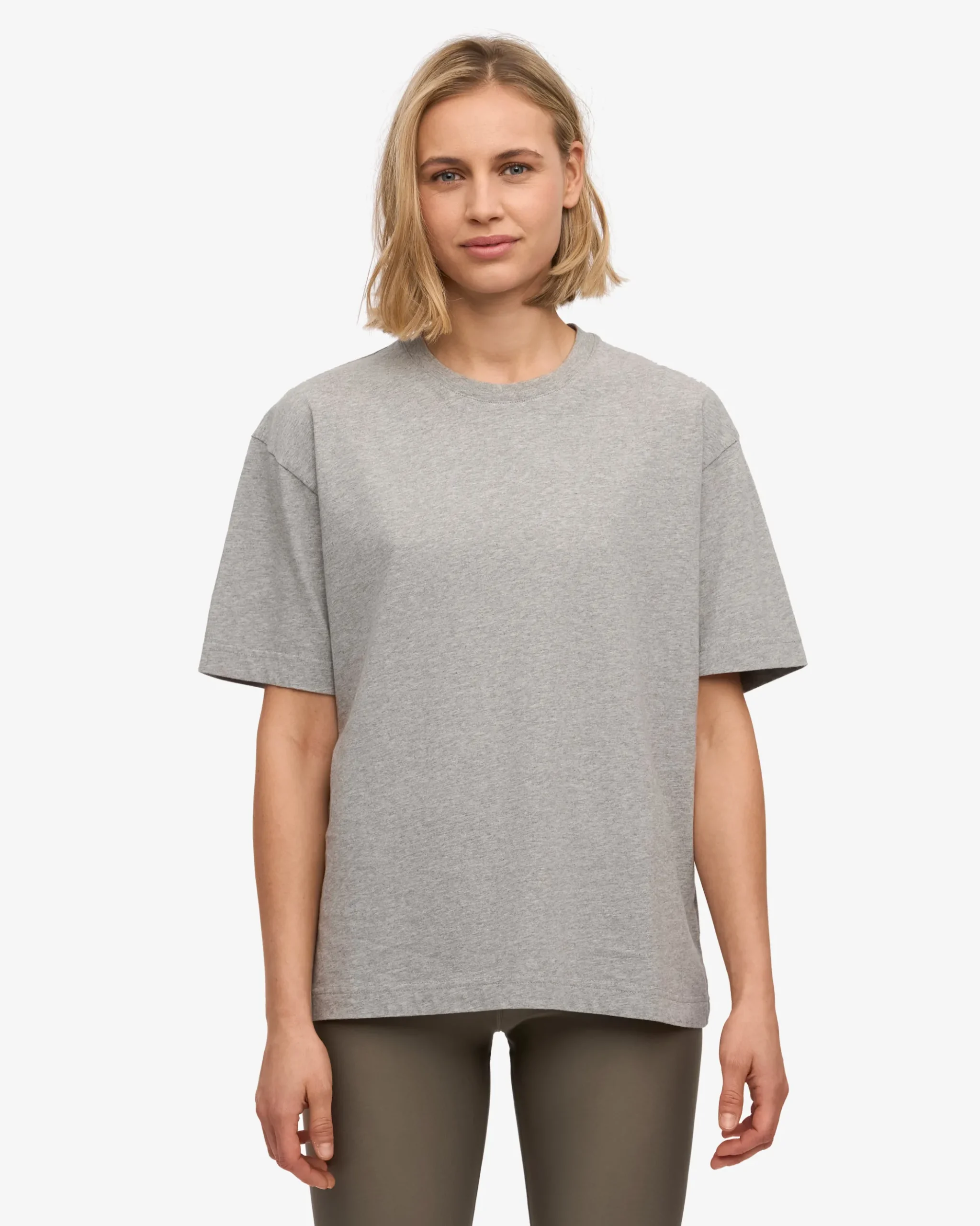 Oversized Organic T-Shirt - Heather Grey (3-Pack)